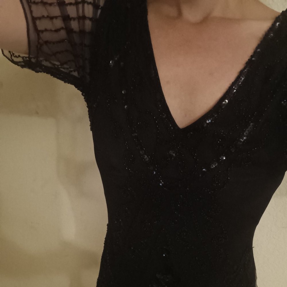 BABEYOND Flapper Dress Beaded Fringed